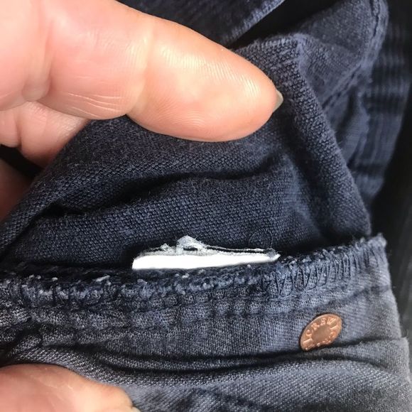 J. Crew Matchstick Corduroy Pants Navy Blue 27 - Picture 5 of 5